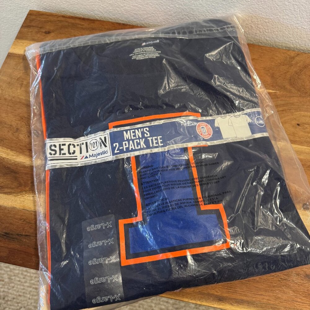 NWT Illinois Men's 2-Pack T-Shirt (Size XL)